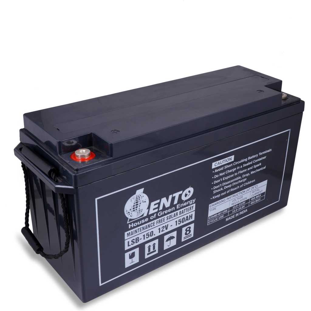 Lento 200AH 12V Solar Battery Sealed Maintenance-free Battery, Made in India