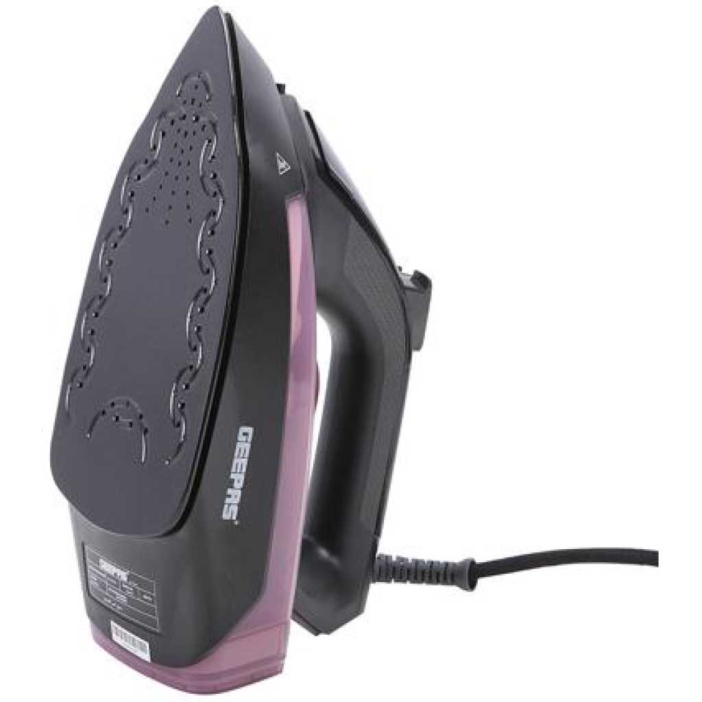 Geepas | GSI7791 Powerful Safe Durable 2400W Ceramic Steam Iron with Temperature Control & Dry & Steam Function