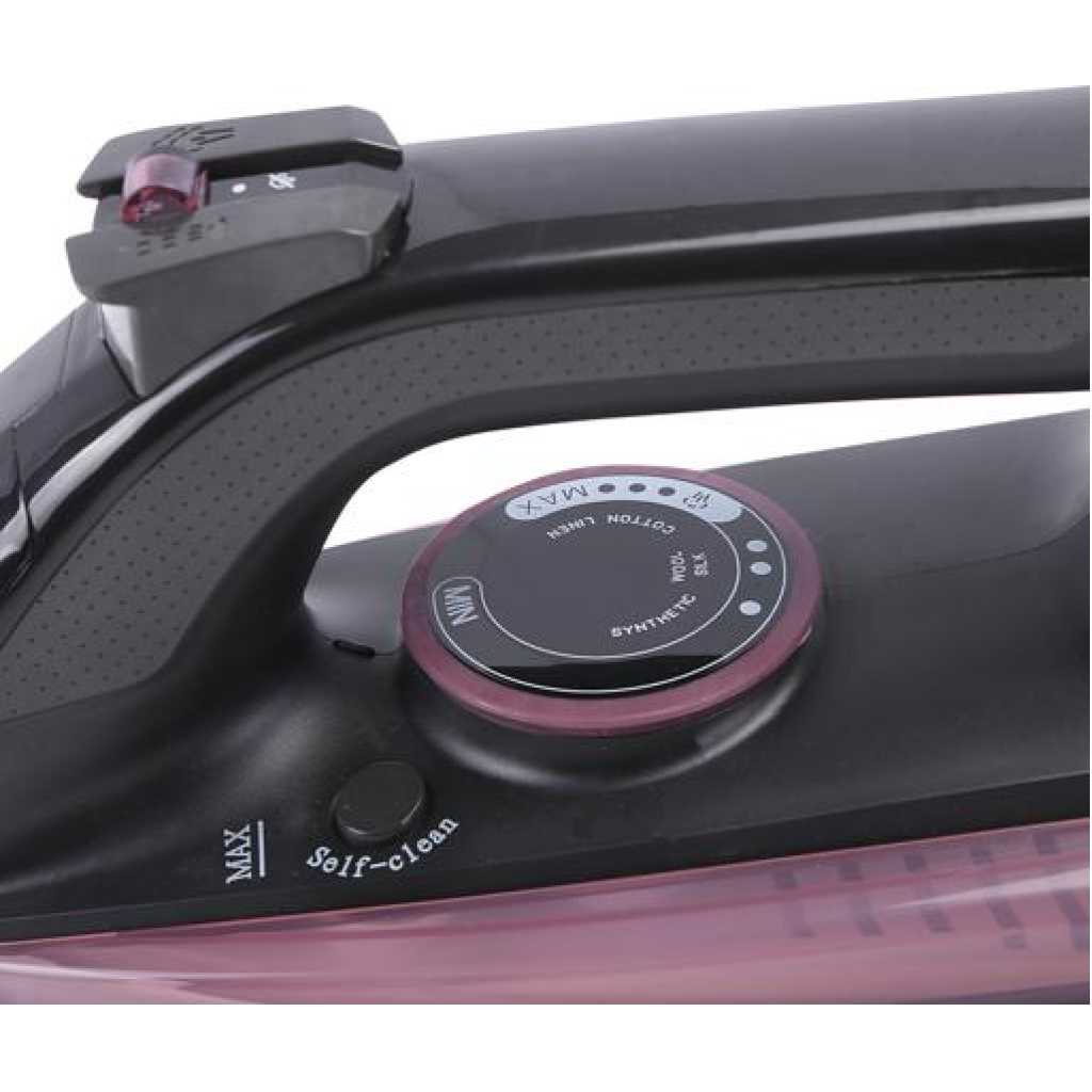 Geepas | GSI7791 Powerful Safe Durable 2400W Ceramic Steam Iron with Temperature Control & Dry & Steam Function