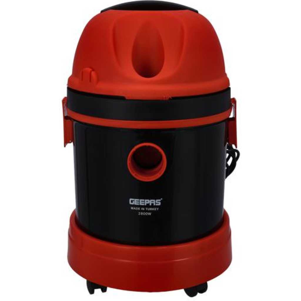 Geepas | GVC19026 2800W Dry & Wet Vacuum Cleaner For Daily Use - 20L Dust Bag Capacity And Powerful Motor