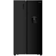 Hisense 670-liter Side-by-side Refrigerator with Dispenser H670SMIA-WD – Black, Side By Side Refrigerator, Auto Defrost, Glass Door