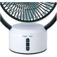 Krypton Rechargeable 9" Rech Table/ Traveller's Fan KNF-6293 - White