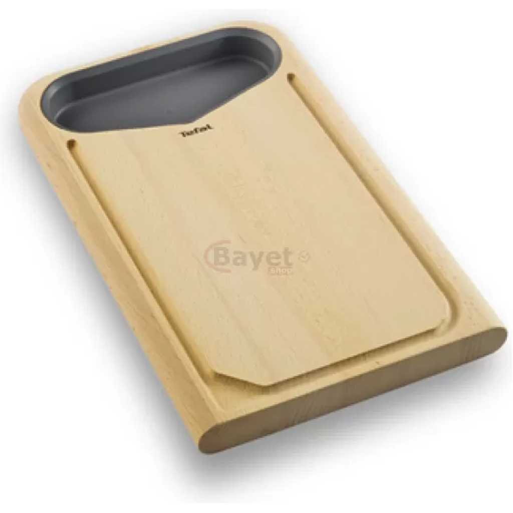 Tefal Wooden Chopping Board With Container K2215514 – Brown