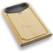 Tefal Wooden Chopping Board With Container K2215514 – Brown Cutting Boards TilyExpress