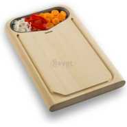 Tefal Wooden Chopping Board With Container K2215514 – Brown