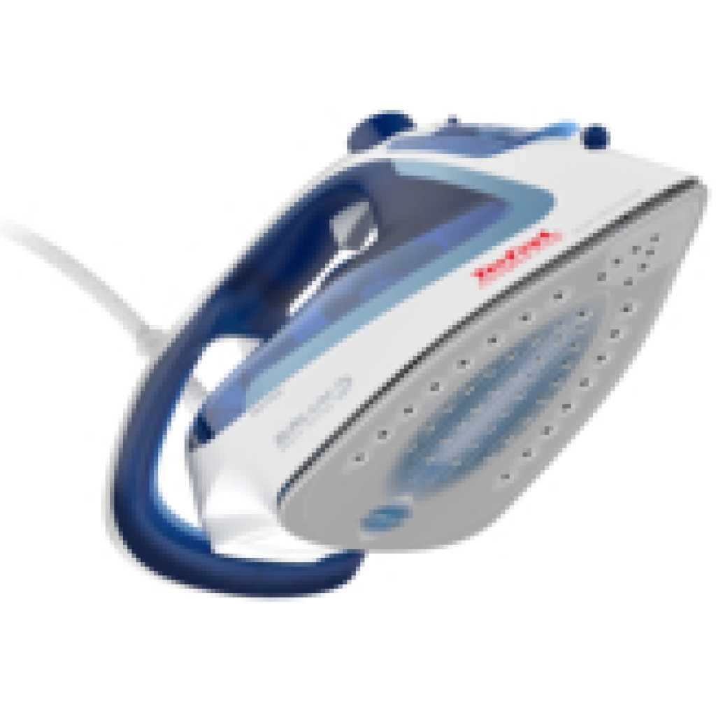 TEFAL Easygliss Durilium Airglide Soleplate Steam Iron, 2400 Watts, Blue/White, FV5715M0 - FRANCE