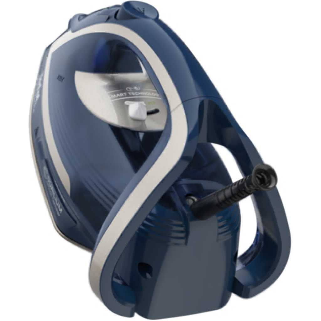 Tefal Smart Protect Plus FV6872M0 Steam Iron, 2800W Durilium Airglide - Dress Blue / Silver Premium