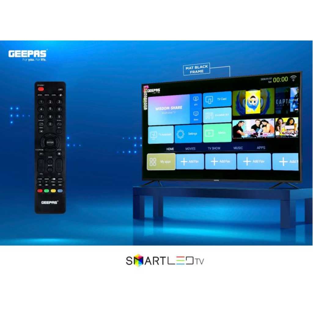 Geepas GLED7520SEUHD 75" Smart LED TV