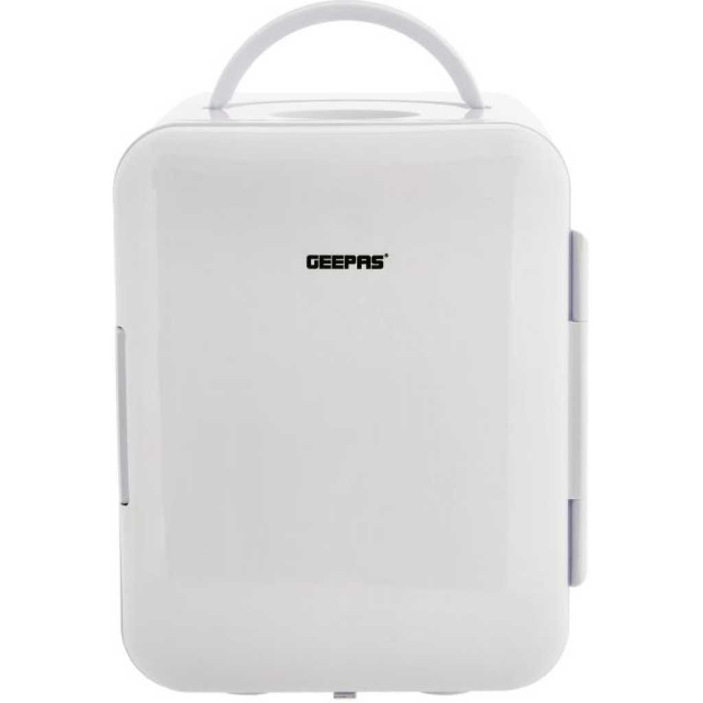 Geepas Mini Refrigerator With Cold Or Warm Function GRF63043 Car & Home Refrigerator, 4L Normal & Silent Mode : GRF63043
