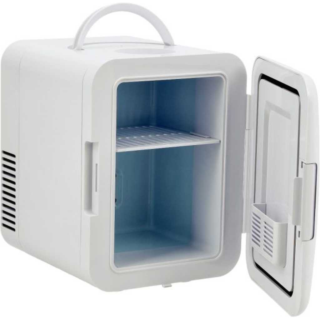 Geepas Mini Refrigerator With Cold Or Warm Function GRF63043 Car & Home Refrigerator, 4L Normal & Silent Mode : GRF63043