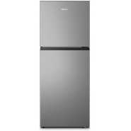 Hisense 392 - Litres Fridge RT392D4ASU, Top-Mounted Defrost Double Door Refrigerator - Silver