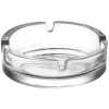 Glass Ashtray For Cigarettes, Portable Decorative Modern Ashtray For Home Office Indoor Outdoor Patio Use- Clear.