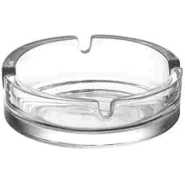 Glass Ashtray For Cigarettes, Portable Decorative Modern Ashtray For Home Office Indoor Outdoor Patio Use- Clear.