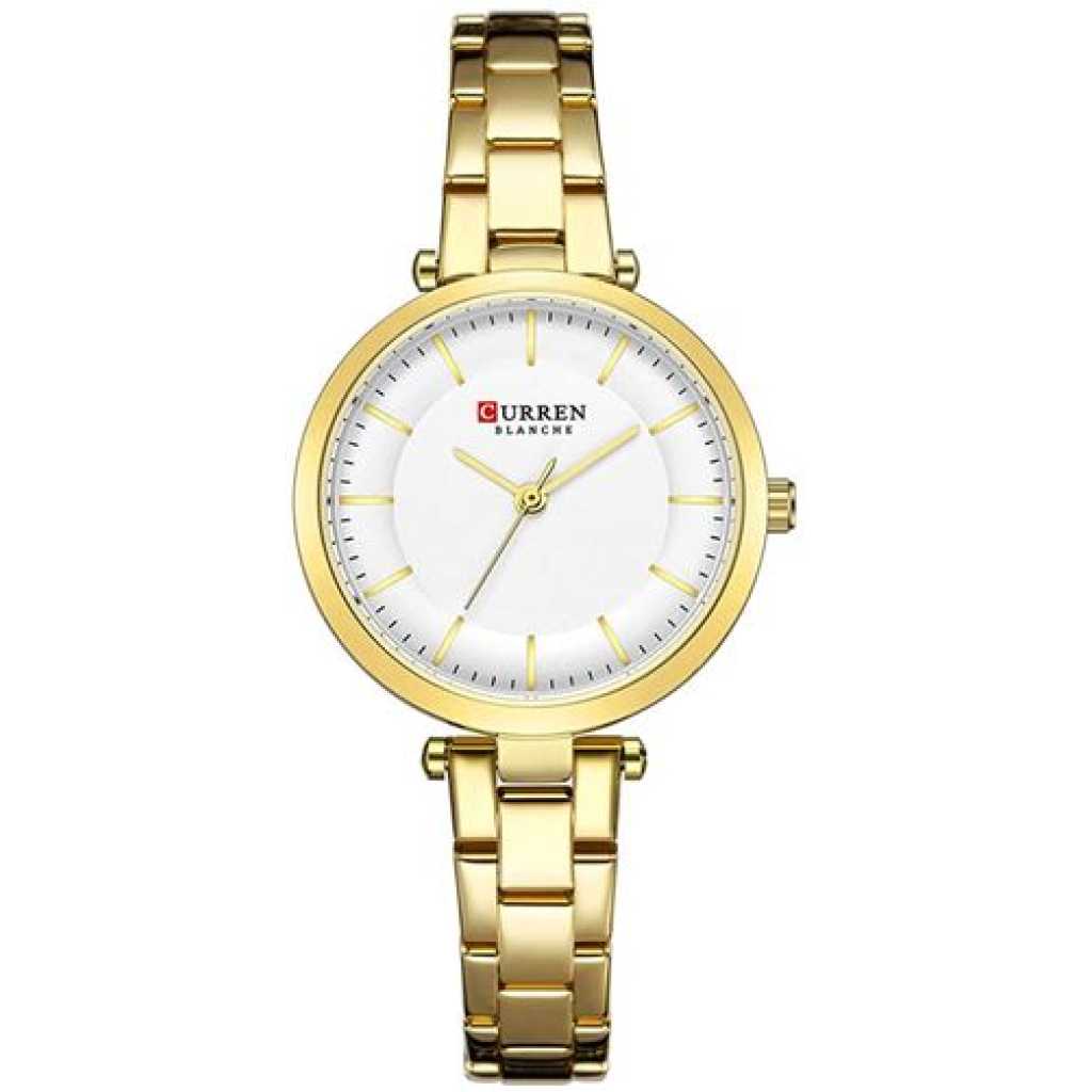 Curren Women's Analog Luxury Watch - Gold