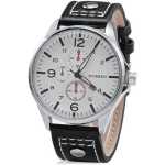 Curren Analog Office And Casual Dated Men's Watch - Black, Silver