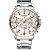 Curren WaterProof Chronograph Dated Watch - Silver