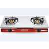 Global Star Double Burner Gas Stove Stainless Steel - White