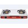 Global Star Double Burner Gas Stove Stainless Steel - White