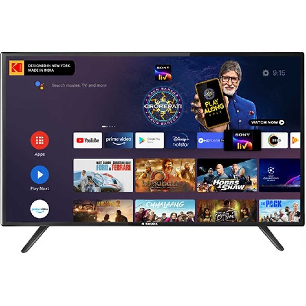 Smartec 50 Inch Frameless Android Led Smart Free To Air TV - Black