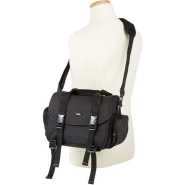 Amazonbasics Large DSLR Gadget Bag (grey interior) – Black Camera Accessories TilyExpress