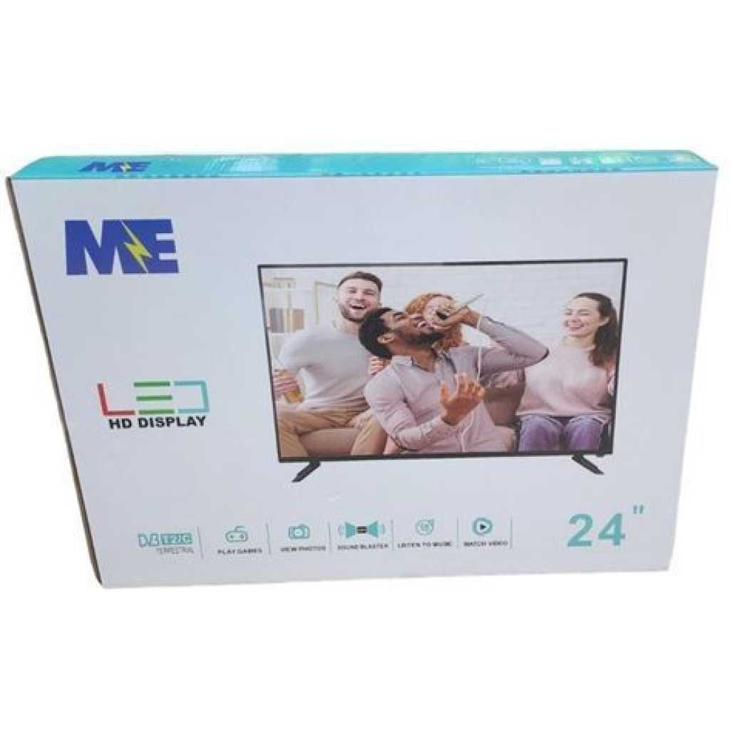 ME 24" Inch LED HD Digital Satellite TV With Inbuilt Free To Air Decoder - Black