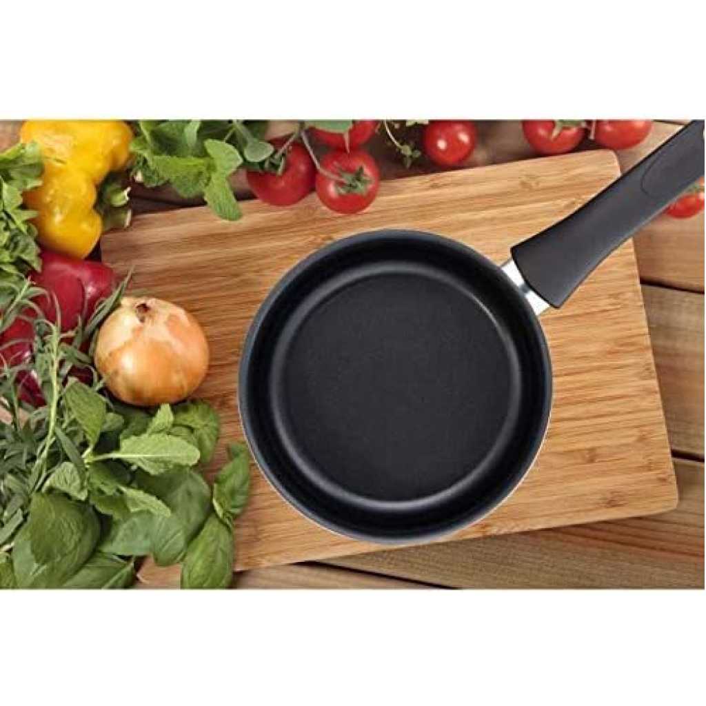 Tefal C3673002 Elégance Saucepan, Aluminium, Black, 20 cm, Made in France