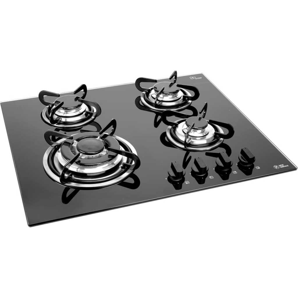 IQRA Built-in Gas Hob IQ-KH4002 – 60cm, 4 Gas Burners, Auto Ignition - Black