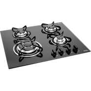 IQRA Built-in Gas Hob IQ-KH4002 – 60cm, 4 Gas Burners, Auto Ignition - Black