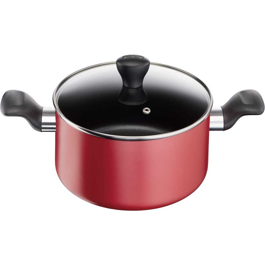 Tefal Super Cook Non Stick With Thermo-Spot 9 Pcs Cooking Set, Red, Aluminium, B243S986 Cookware Sets TilyExpress 13