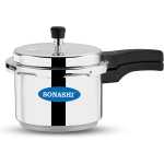 SONASHI 7.5L Pressure Cooker SPC-275 – Heavy-Base Aluminium Pressure Cooker with Whistling Weight Valve, Extra Strong Lugs, Mirror Polish | Home Appliances