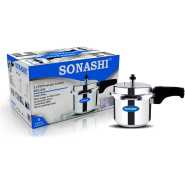 SONASHI 3L Pressure Cooker SPC-230 – Heavy-Base Aluminium Pressure Cooker with Whistling Weight Valve, Extra Strong Lugs, Mirror Polish | Home Appliances Pressure Cookers TilyExpress