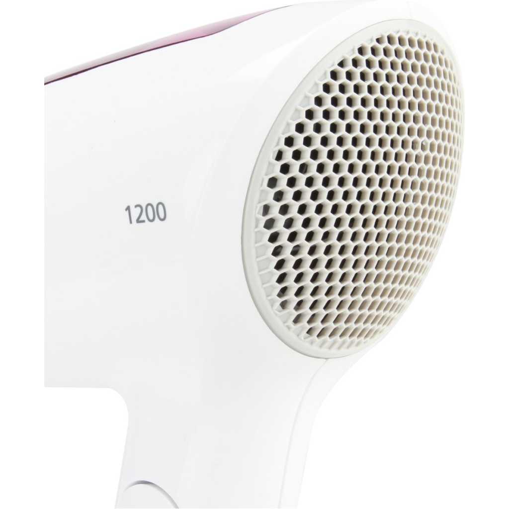 Panasonic EH-ND21-P62B 1200 Watts Foldable Hair Dryer with Cool Air and Quick Dry Nozzle - White