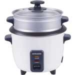 Sonashi 1.8 L Rice Cooker With Steamer SRC-318 - Tempered Glass Lid, Cool Touch Handle, Non-Stick Coating & Automatic Shut Off Function | Kitchen Appliance