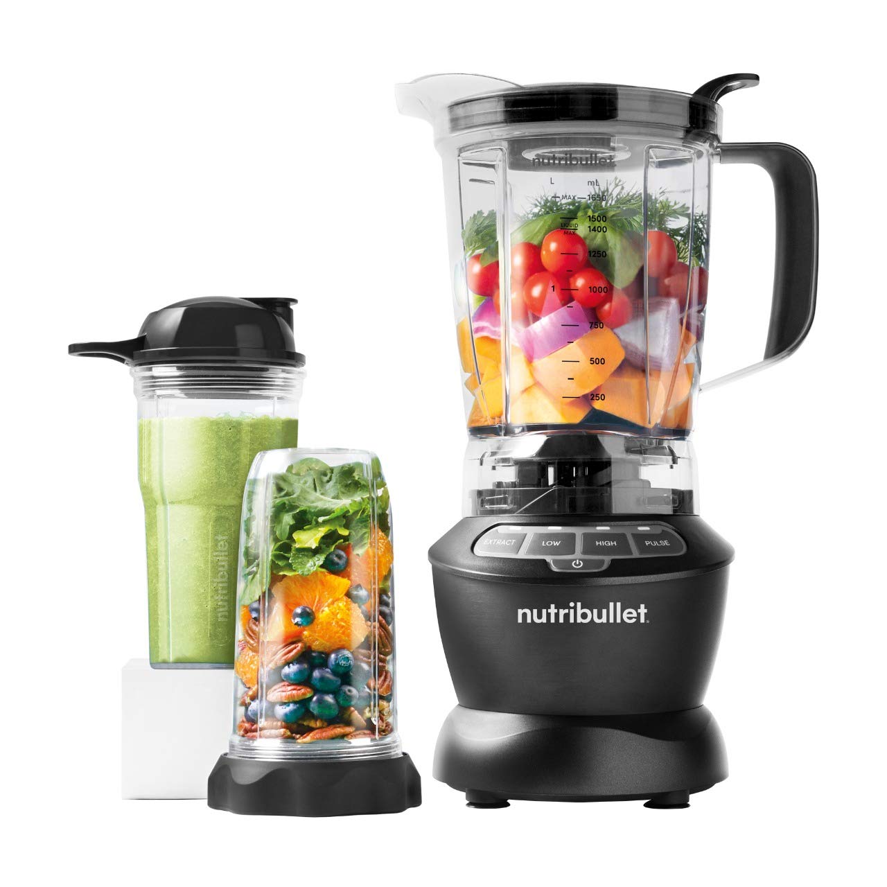 NutriBullet Blender NBC-1049/NBC-10B Smoothie Maker, (Dark Grey), 1 Pitcher, 2 Jar Cup - TilyExpress Uganda