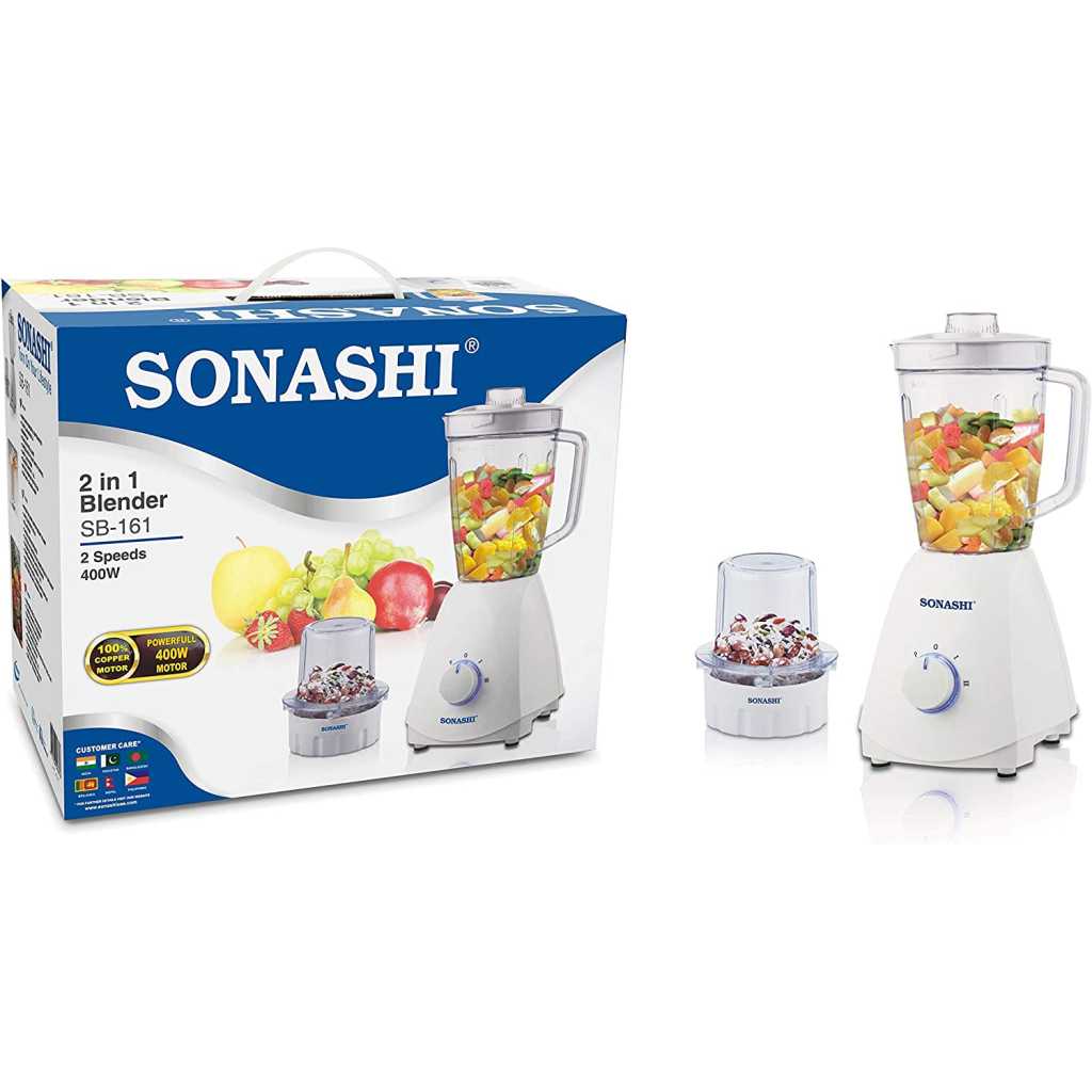 SONASHI 400W 2 IN 1 Blender, SB-161 - White