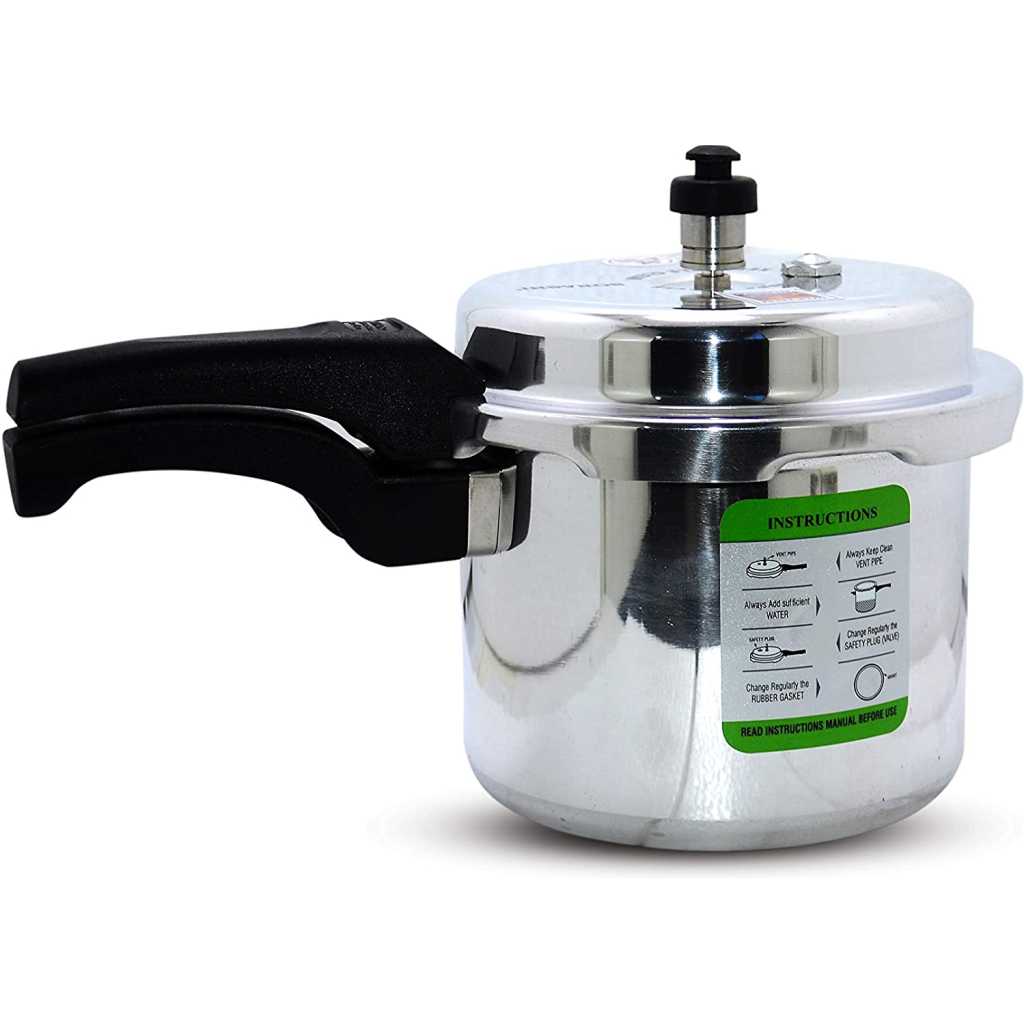 SONASHI 3L Pressure Cooker SPC-230 – Heavy-Base Aluminium Pressure Cooker with Whistling Weight Valve, Extra Strong Lugs, Mirror Polish | Home Appliances