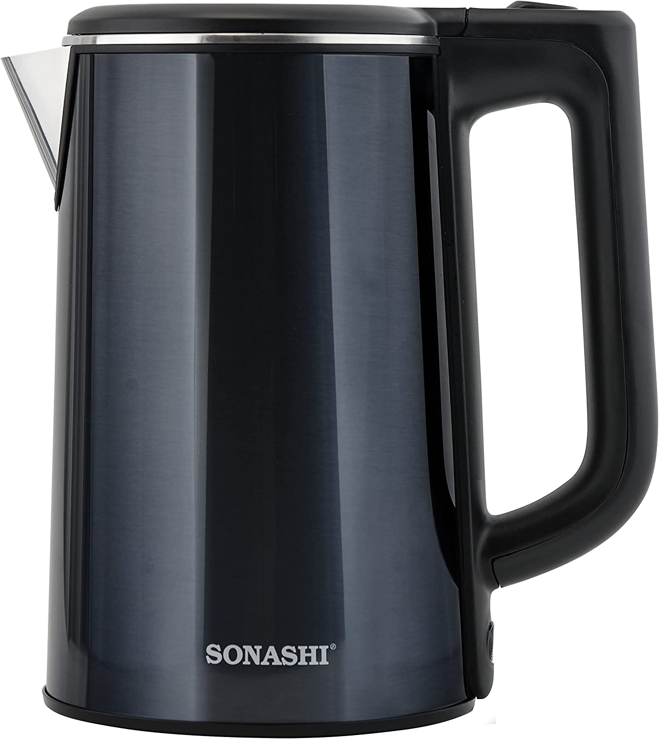Sonashi 1.8 Litres Stainless Steel Cordless Kettle, with Auto Shut-Off and Fast Boiling, LED indicator, Small Electric Kettle for Tea, Coffee SKT-1810