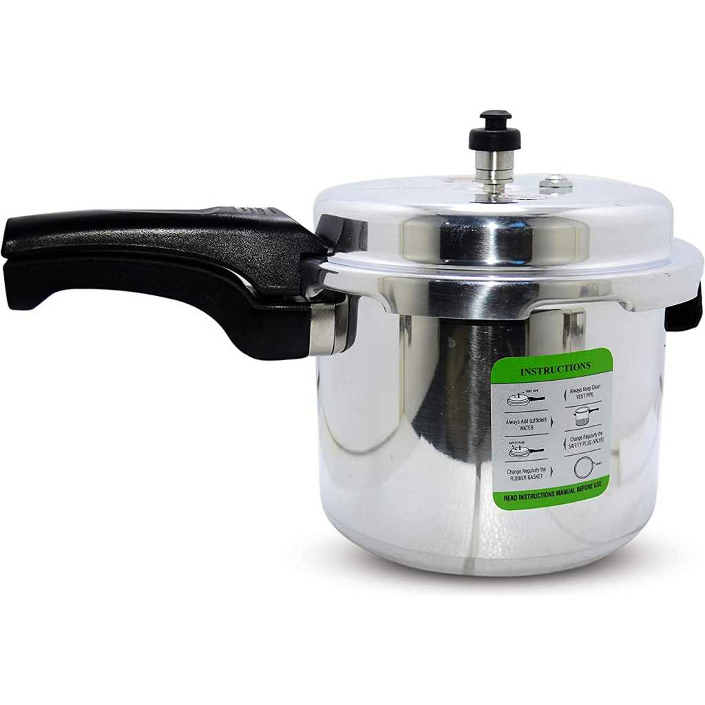 SONASHI 5L Pressure Cooker SPC-150 – Heavy-Base Aluminium Pressure Cooker with Whistling Weight Valve, Extra Strong Lugs, Mirror Polish | Home Appliances