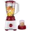 Sonashi 2 In 1 Blender, 500W SB-162 - White/Red