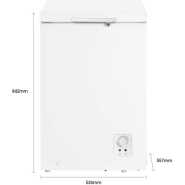 Hisense 130 – Litres Gross Chest Freezer FC13DT4ST – White, Grey Chest Freezers TilyExpress