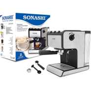 Sonashi 3 In 1 Coffee Machine SCM-4960 – 300W Coffee Maker with 1.4L Detachable Water Tank, 3 Switches, Overpressure Protection, Stainless Steel Filter | Kitchen & Home Appliance