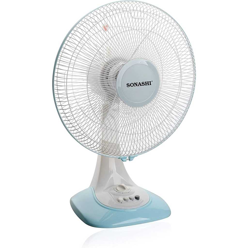 SONASHI Table Fan 16-Inch SF-8028D White/Blue