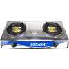 SONASHI SGB-208S Double Gas Stove with Electronic Ignition System – Stainless Steel Two Burner Gas Stove, Low Gas Consumption | Kitchen Tools and Appliances