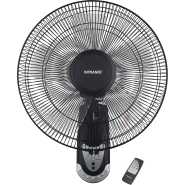 Sonashi 16 Inch Wall Fan With Remote Control Black SF-8007WR