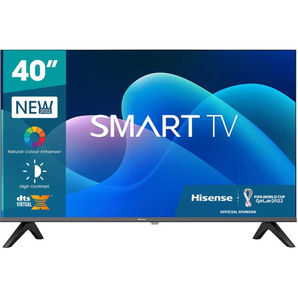 Hisense 40 Inch Smart VIDAA Full HD LED TV With Inbuilt Free To Air Decoder - Black