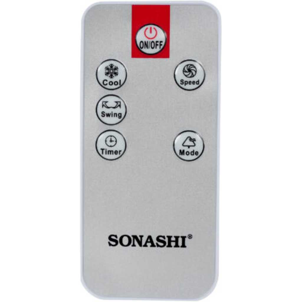 Sonashi 6L Tank Air Cooler SAC-202 With Remote Control, Portable Air Conditioner - Black/White