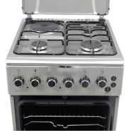 IQRA 50x60cm Cooker IQ-FC2011-SS; 3 Gas Burners + 1 Electric Plate with Electric Oven and Grill, Oven Timer