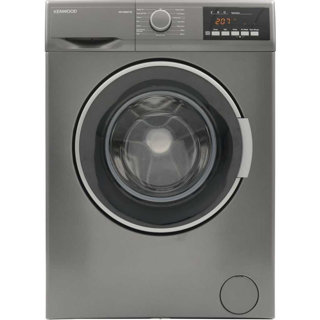 Kenwood 8kg Front Loading Washing Machine WMM08, 1000rpm, 15 Washing Progams, A+++ Energy Class - Silver