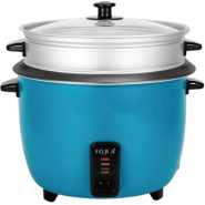 IQRA 2.8-liter 2-In-1 Rice Cooker with Steamer IQRC28ST, 1,000 watts - Blue