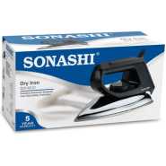 Sonashi Dry Iron With Aluminium Soleplate 1200W (Black) SDI-6010 Dry Irons TilyExpress